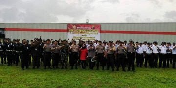 Kapolsek Mayong Pimpin Apel Konsolidasi Satpam