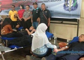 Peringati HUT Satpam ke-3, Polres Cirebon Gelar Donor Darah