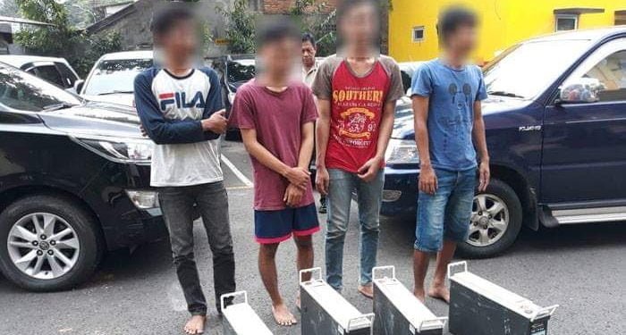 Satpam Bekuk Empat Pencuri Batery BTS Indosat