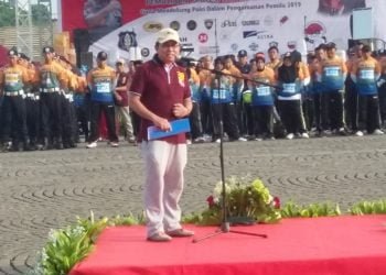 1.800 Satpam Ikuti Lomba Gerak Jalan APSI ke-16