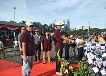 BSP Terjunkan 56 Satpam Meriahkan Jalan Sehat APSI di Monas
