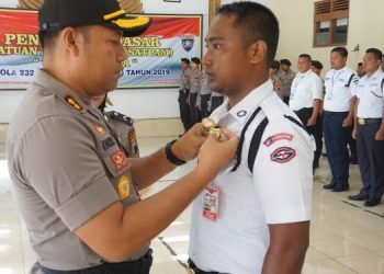 Kapolres Purbalingga Tutup Diksar Satpam Gada Pratama