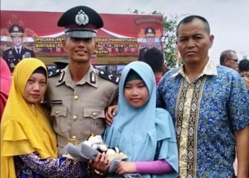 Satpam Yamani Bangga, Anaknya Dilantik jadi Bintara Muda