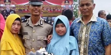 Satpam Yamani Bangga, Anaknya Dilantik jadi Bintara Muda