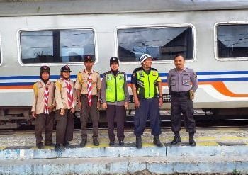 Libatkan Satpam, Polres Kebumen Tingkatkan Pengamanan di Stasiun