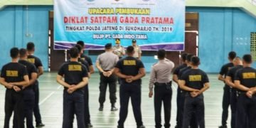 Sebanyak 58 Satpam Ikuti Gada Pratama di Sukoharjo