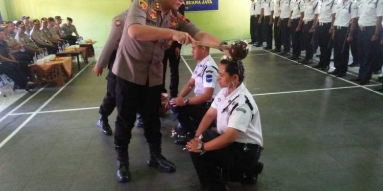 Kapolres Salatiga Lantik 87 Satpam Tingkat Gada Pratama