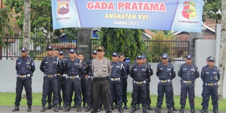 37 Satpam di Brebes Ikuti Pendidikan Gada Pratama