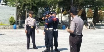 Binmas Polsek Plupuh Sragen Latih Satpam Beladiri