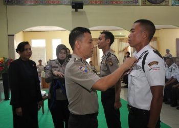 Penutupan Diksar Satpam Gelombang II Polda Bengkulu