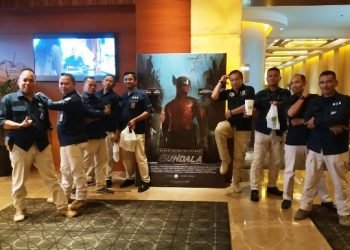 Satpam BSP Nobar Film Gundala di Senayan Plaza bersama ABUJAPI