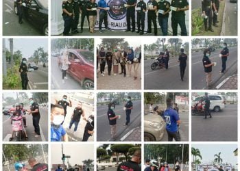 Dampak Kabut Asap, KBS Riau Daratan Berbagi Masker Gratis ke Masyarakat