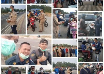 Kabut Asap, Komunitas KBS-RI Sinergi dengan Masyarakat Bagikan Masker