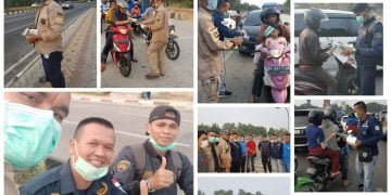 Kabut Asap, Komunitas KBS-RI Sinergi dengan Masyarakat Bagikan Masker