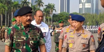 Jelang Pelantikan Presiden, Panglima TNI-Kapolri Gelar Apel Keamanan
