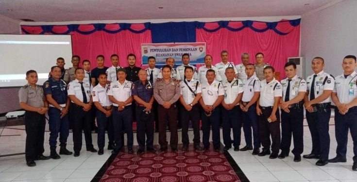 Binmas Polres Pohuwato Beri Penyuluhan 30 Satpam