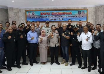 Jelang HUT Satpam Ke-39, Polres Kota Cilegon Koordinasi dengan BUJP