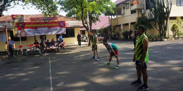 Polres Pati Selenggarakan Lomba Voli Jelang HUT Satpam ke-39