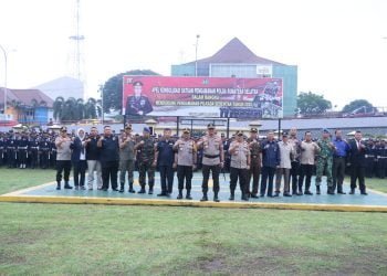 Kapolda Sumsel Pimpin Apel Konsolidasi Satpam