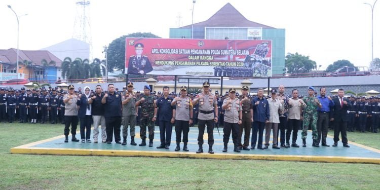 Kapolda Sumsel Pimpin Apel Konsolidasi Satpam