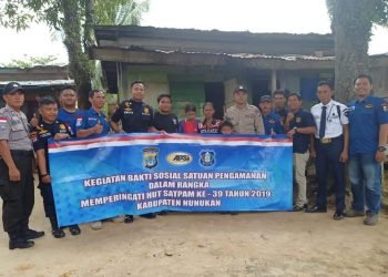 Sambut HUT Satpam ke-39, APSI Nunukan Gelar Santunan