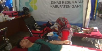 Polres Garut Adakan Donor Darah Jelang HUT Satpam ke-39