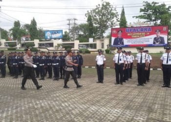 Kapolres Lampung Utara Pimpin Upacara HUT Satpam ke-39