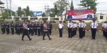 Kapolres Lampung Utara Pimpin Upacara HUT Satpam ke-39