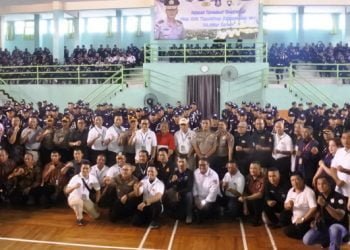 Perlombaan HUT Satpam di GOR Makassar Berlangsung Meriah