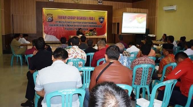 Polres Pamekasan Gelar Diskusi dengan Satpam