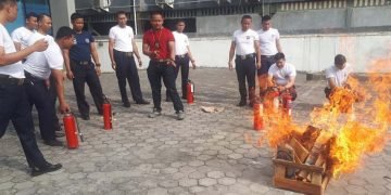BSP Sumatera Adakan Simulasi Pemadaman Kebakaran