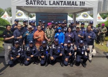 Personil SIGAP Meriahkan Sertijab Yonmarhanlan III di Jakarta