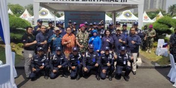 Personil SIGAP Meriahkan Sertijab Yonmarhanlan III di Jakarta