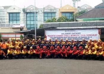 Satpam Pelabuhan Tanjung Perak Ikuti Lomba Borgol