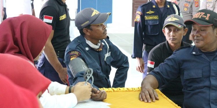 HUT Satpam ke-39, Polres Aceh dan Satpam Donor Darah