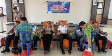 HUT Satpam ke-39, Polres Bangka Selatan Gelar Donor Darah