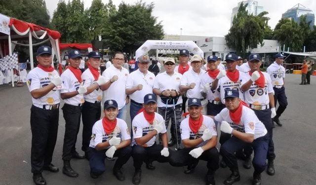 BSP Juara Dua Kategori Gerak Jalan Beregu di HUT Satpam ke-39 