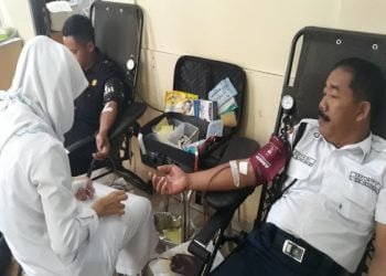 50 Satpam di Gunungkidul Ikuti Donor Darah