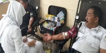 50 Satpam di Gunungkidul Ikuti Donor Darah