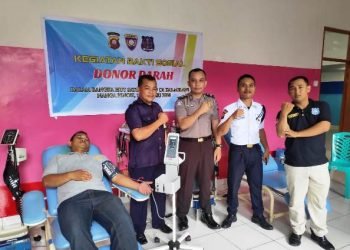 Polres Melawi Selenggarakan Donor Darah untuk Satpam