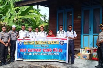Satpam Berbagi ke Rumah Warga di HUT Satpam ke-39