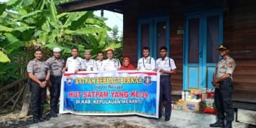 Satpam Berbagi ke Rumah Warga di HUT Satpam ke-39