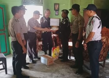 HUT Satpam, Polres Tebo Beri Bantuan Satpam Kurang Mampu