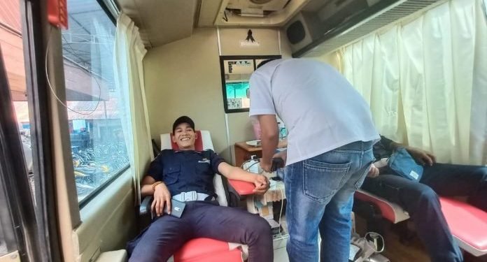 HUT Satpam, Polres Tapanuli Selatan Adakan Donor Darah