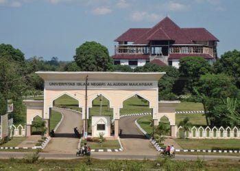 Cegah Covid-19, Kampus Alauddin Makassar Dijaga Ketat Satpam