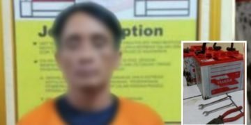 Satpam Gagalkan Sopir yang Mencuri Aki Truk Milik Perusahaan