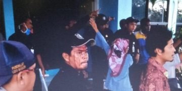 Unjuk Rasa Mahasiswa UBB Ricuh, Satpam Alami Pendarahan di Kepala