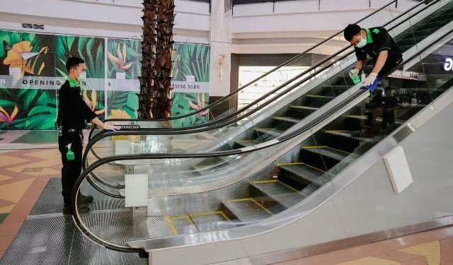 Petugas Keamanan Mal Ratu dan Nipah Tetap Siaga Meski Tak Beroperasi