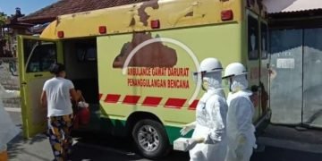 Satpam di Gianyar Positif Covid-19, Istrinya Dijemput Tim Medis