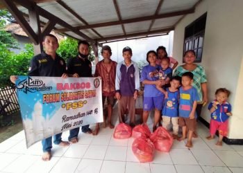 Forum Solidaritas Satpam Berbagi Sembako ke Satpam